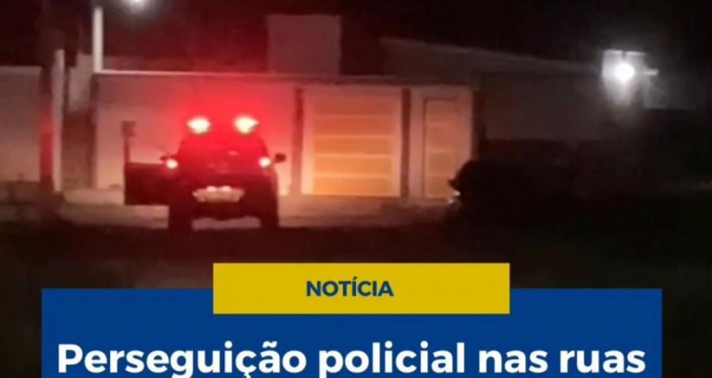 Perseguição policial nas ruas de São João Do Piauí