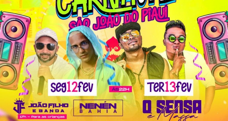 Prefeitura Revela Programação Festiva para o Carnaval 2024 em São João do Piauí